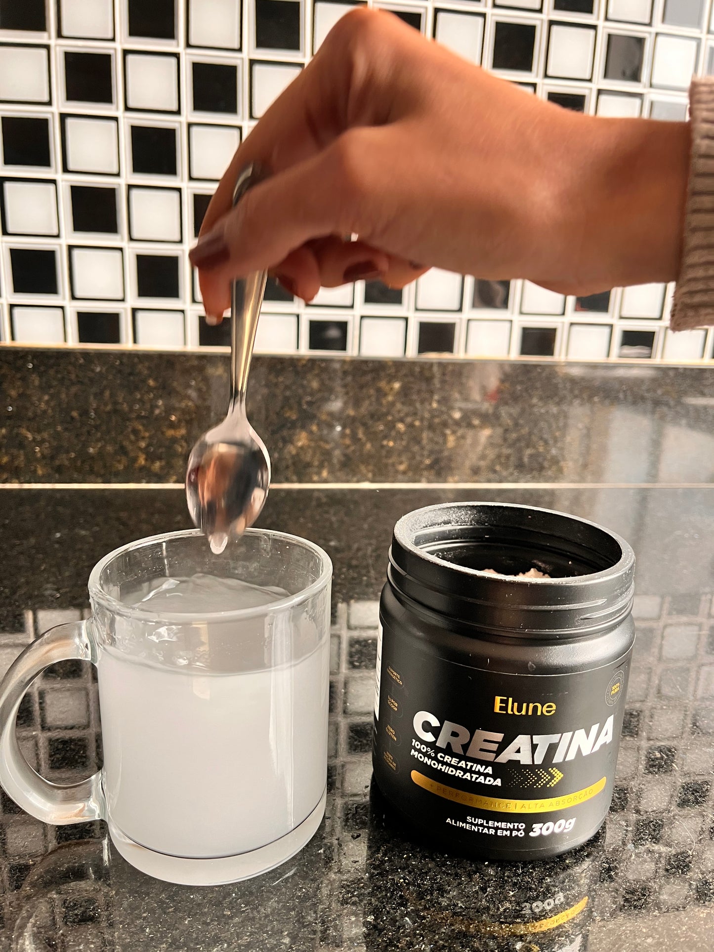 Combo Whey Protein chocolate + Creatina Elune