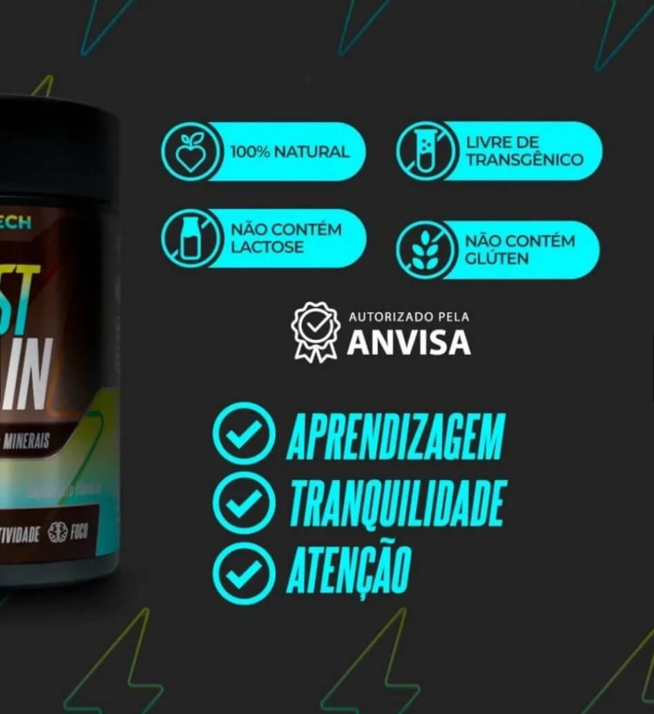 Boost Brain Nutrye: Foco, Memória e Performance Mental Nootrópico