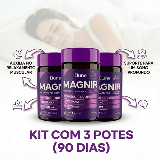 3 Magnir - Suplemento para Sono e Relaxamento kit 90 dias