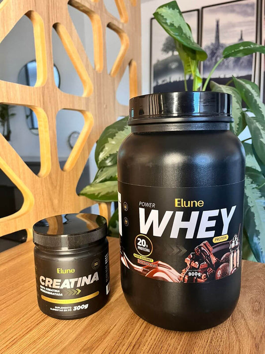 Combo Whey Protein chocolate + Creatina Elune